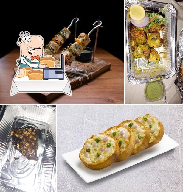 Garlic bread at Brewbakes Cafe and restaurant