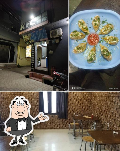 Check out the photo showing interior and food at Kalyan food corner
