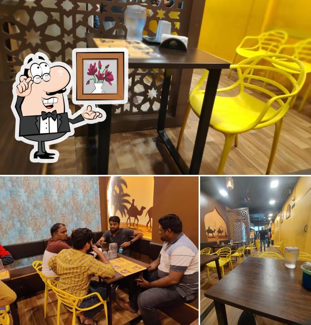 The interior of Oho Shawarma Medavakkam