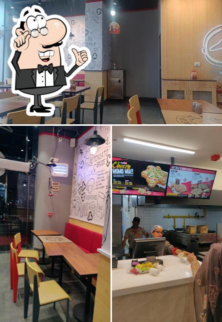 The interior of Pizza Hut Gudimalkapur, Hyderabad