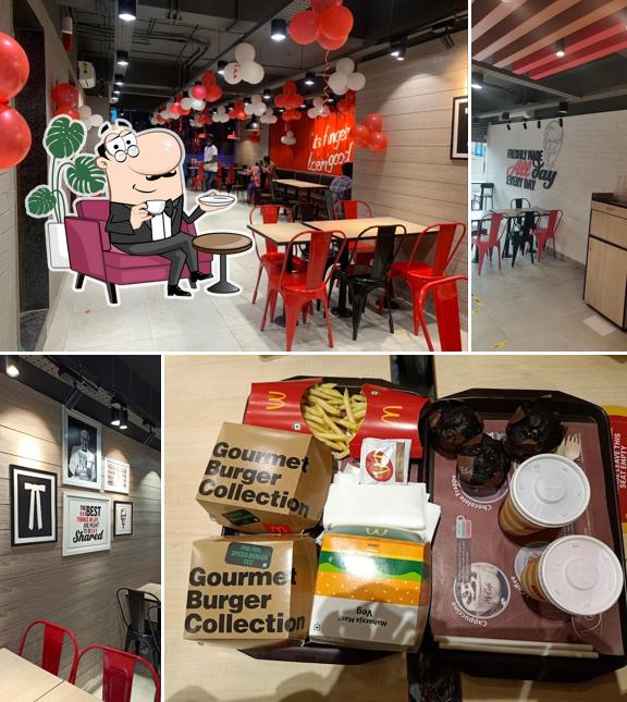 The interior of KFC