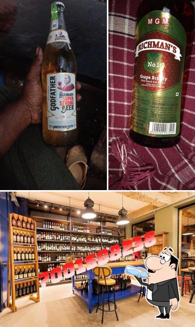 Lucky Wines Bar is distinguished by drink and interior