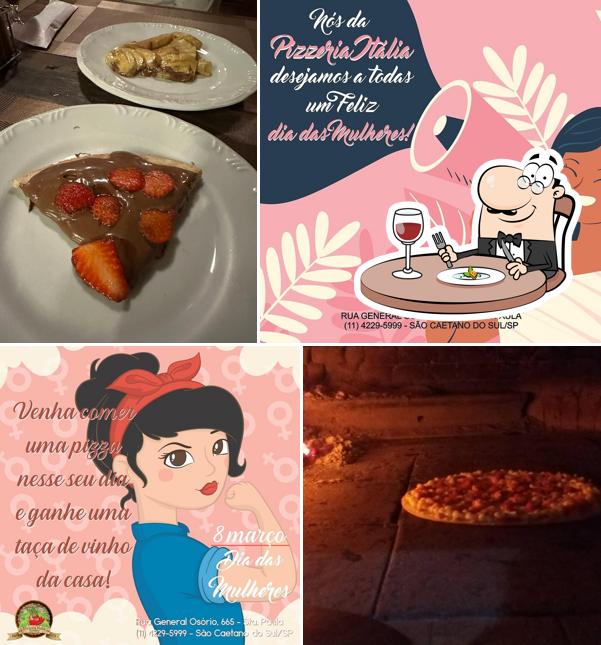 Comida em Pizzaria Italia