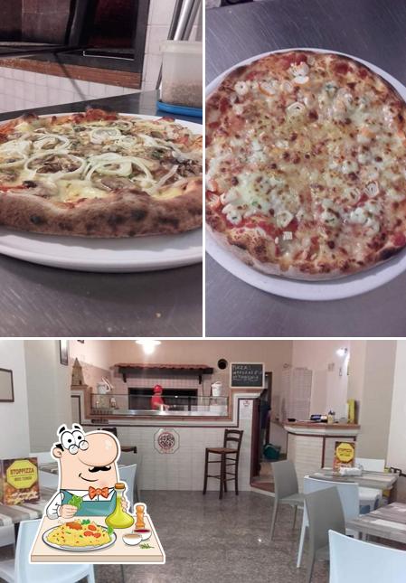Stoppizza si caratterizza per la cibo e interni
