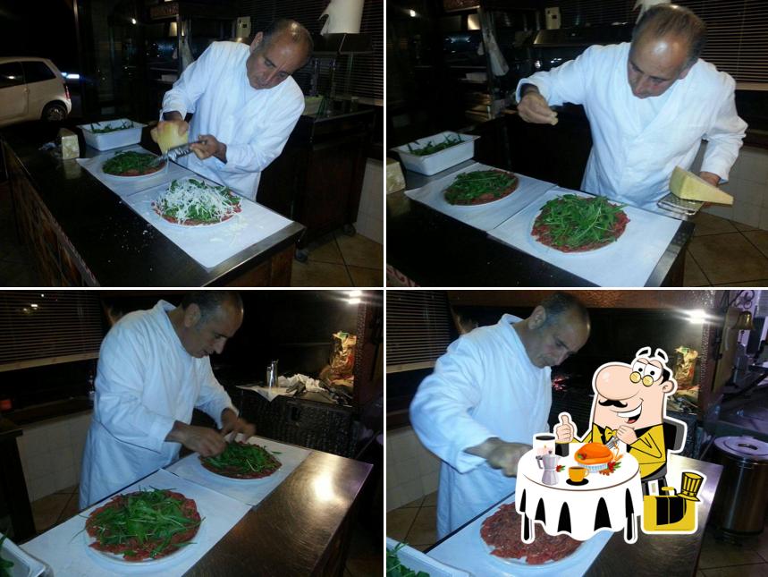 Platti al ristorante macelleria degustazione di carne alla brace da pasqualino