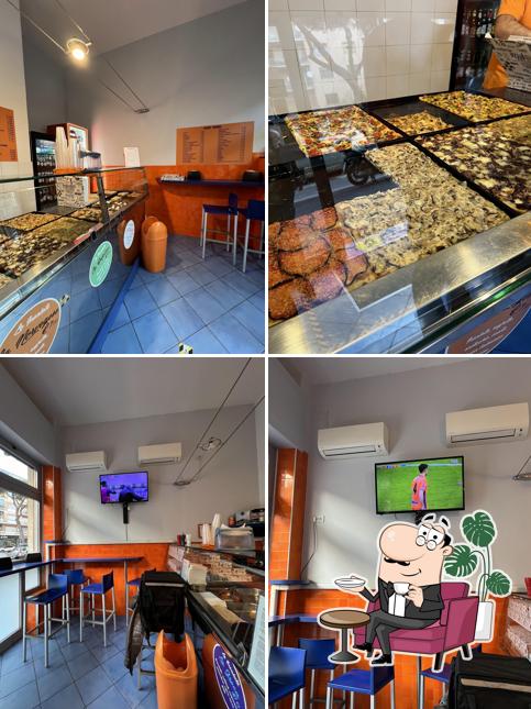 Gli interni di Pizza Shop