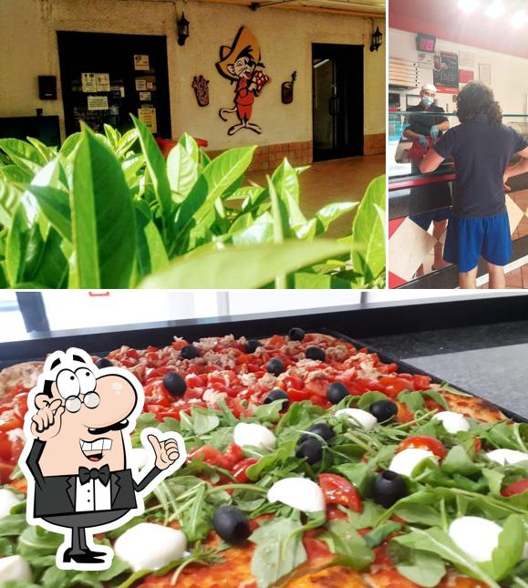 La interni e cibo del ristorante