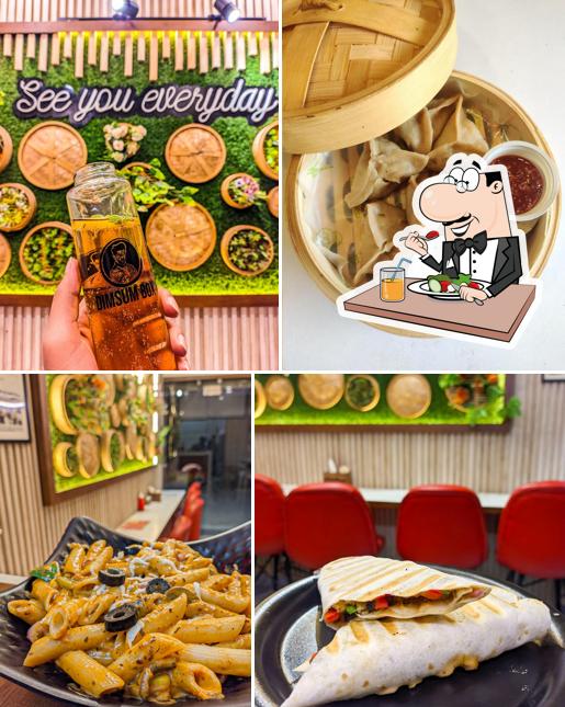 Food at Dimsum box jagadhri