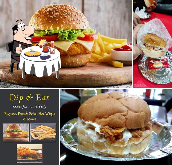 Order a burger at Dip & Eat