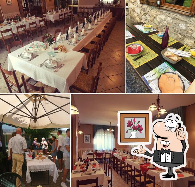 Gli interni di Trattoria Degli Alpini