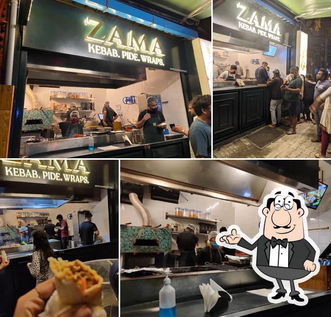 The interior of Zama- Kebab, Pide & Wraps