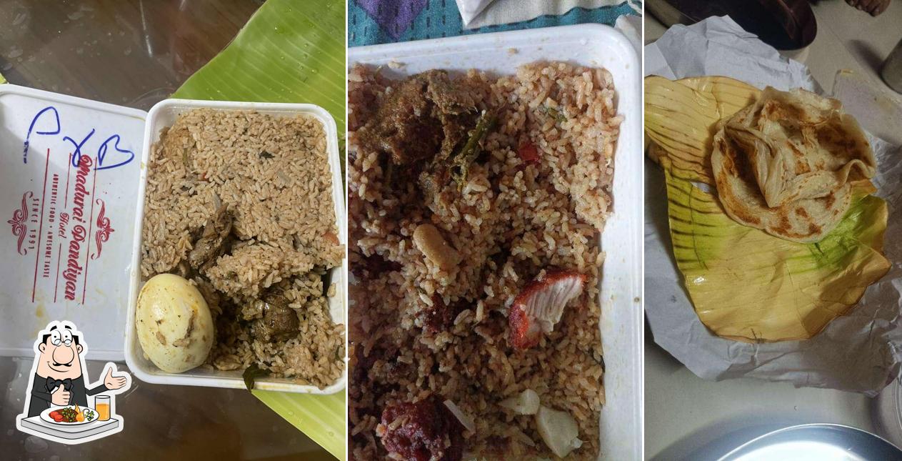 Food at Madurai Pandiyan Hotel