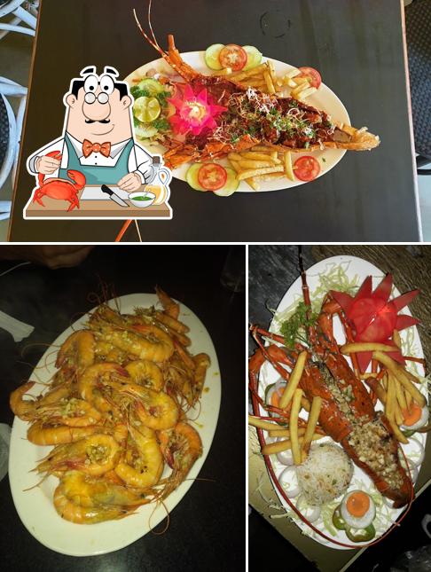 Get different seafood items available at Fresh Lobster Restaurant & Bar Goa - Best Restaurant in North Goa India