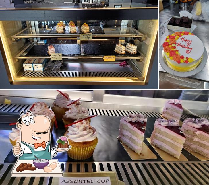 DG cafe provides a selection of sweet dishes