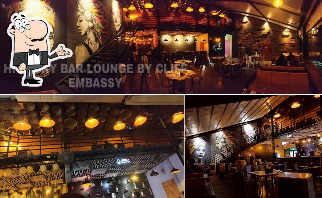 The interior of HIVE SKY BAR LOUNGE