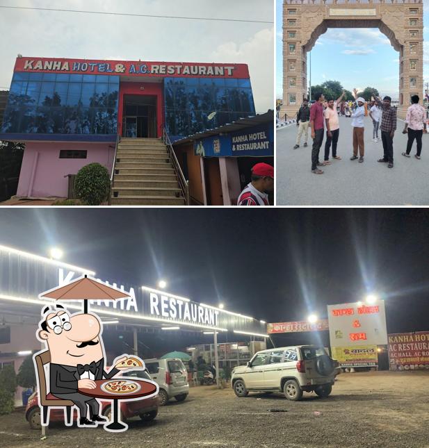 The exterior of Kanha Restaurant And Hotel