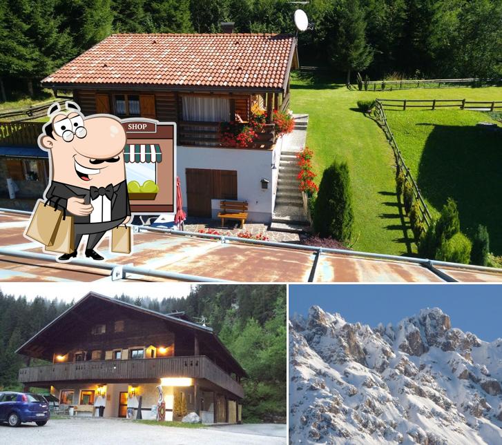 La parte esterna è una caratteristica importante di Hotel Restaurant Pizzeria Sauna Comelico Superiore - Le Chalet d'Or Comelico Superiore -