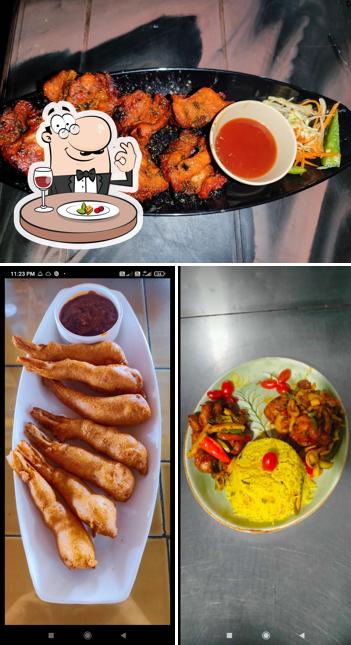 Food at Basil Bar& restaurant Food at Basil Bar& restaurant