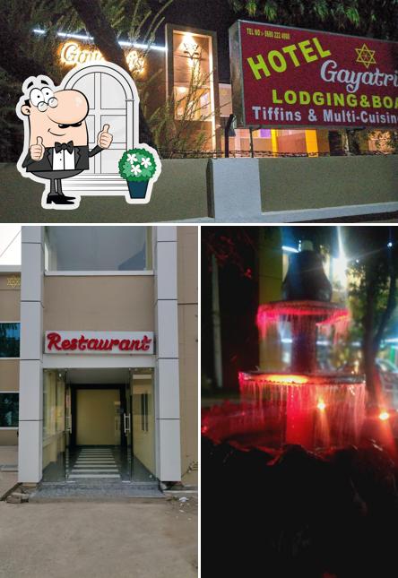 Enjoy the view at the outside area of Hotel Gayatri's