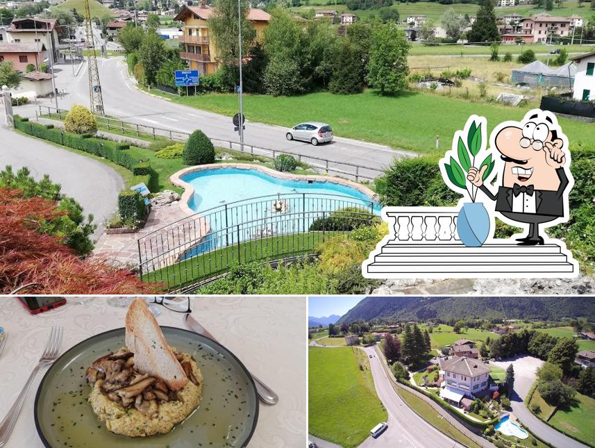 Guarda la foto che raffigura la esterno e cibo di Hotel ristorante La Bussola