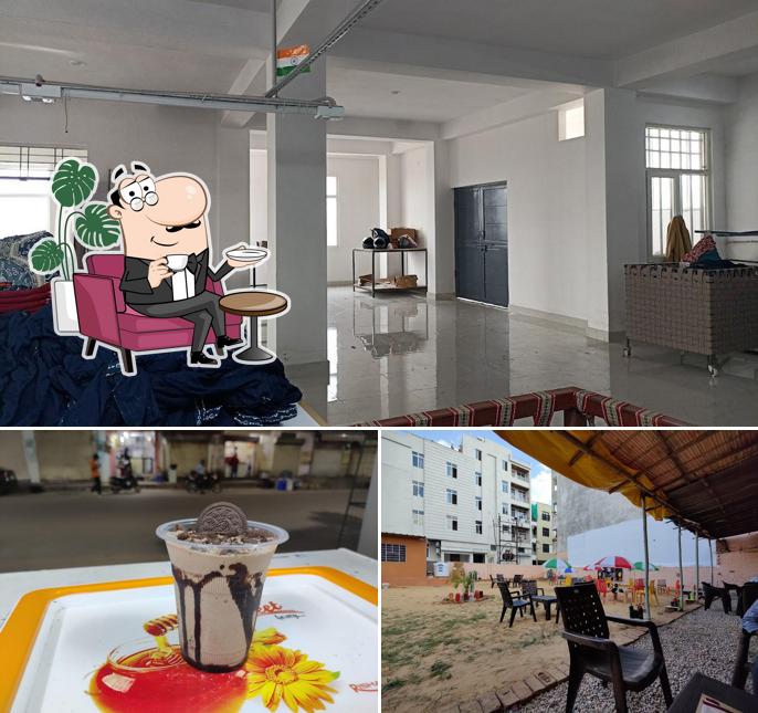 This is the image showing interior and food at Peri Peri Cafe