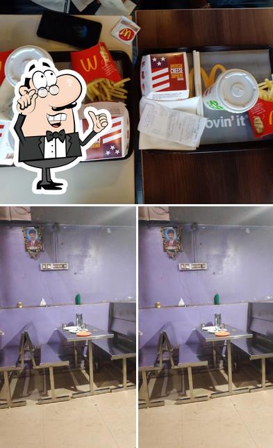 The interior of Raksha Darshini & Fast Food