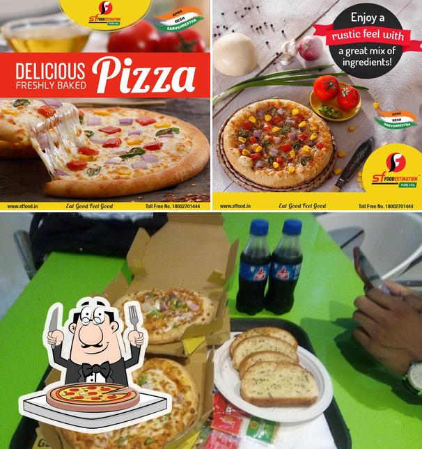 Pick different kinds of pizza