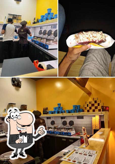 The interior of The Belgian Waffle Co