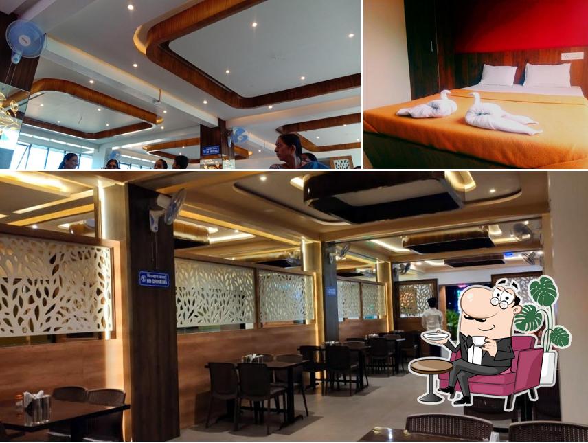 The interior of Hotel Savitri