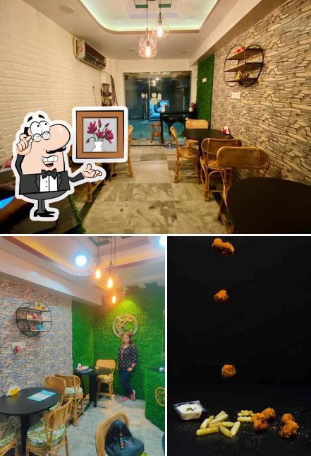Among different things one can find interior and exterior at King's Cafe