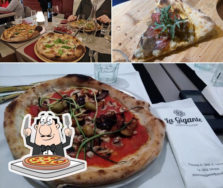 A La Gigante, puoi provare una bella pizza