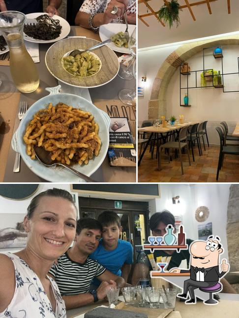 Guarda la foto che raffigura la interni e cibo di Molo 28 Licata