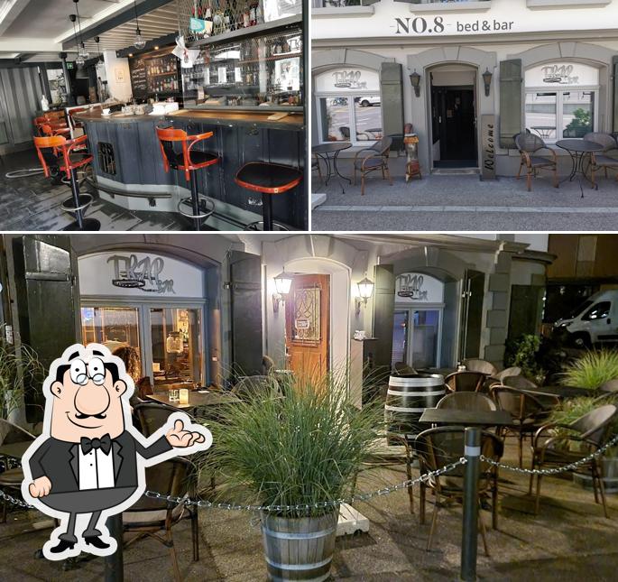 Gli interni di Trap Bar