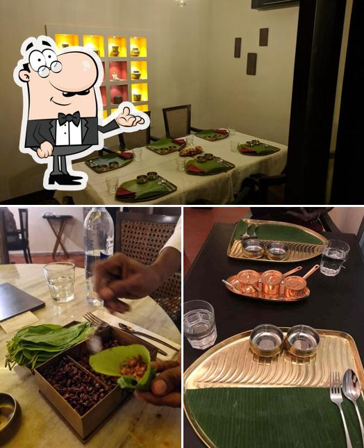 The photo of Savya Rasa’s interior and dining table
