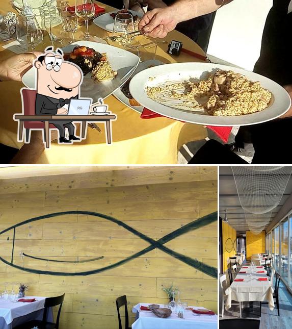 Gli interni di Tintero Boat - Italian Fish Restaurant