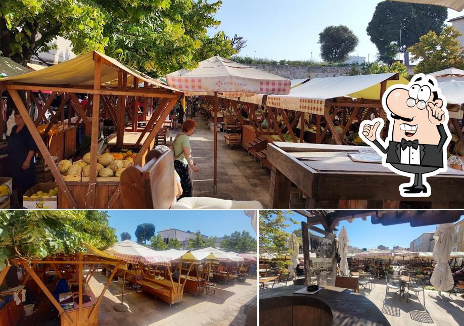 Gli interni di Pjaceta bar