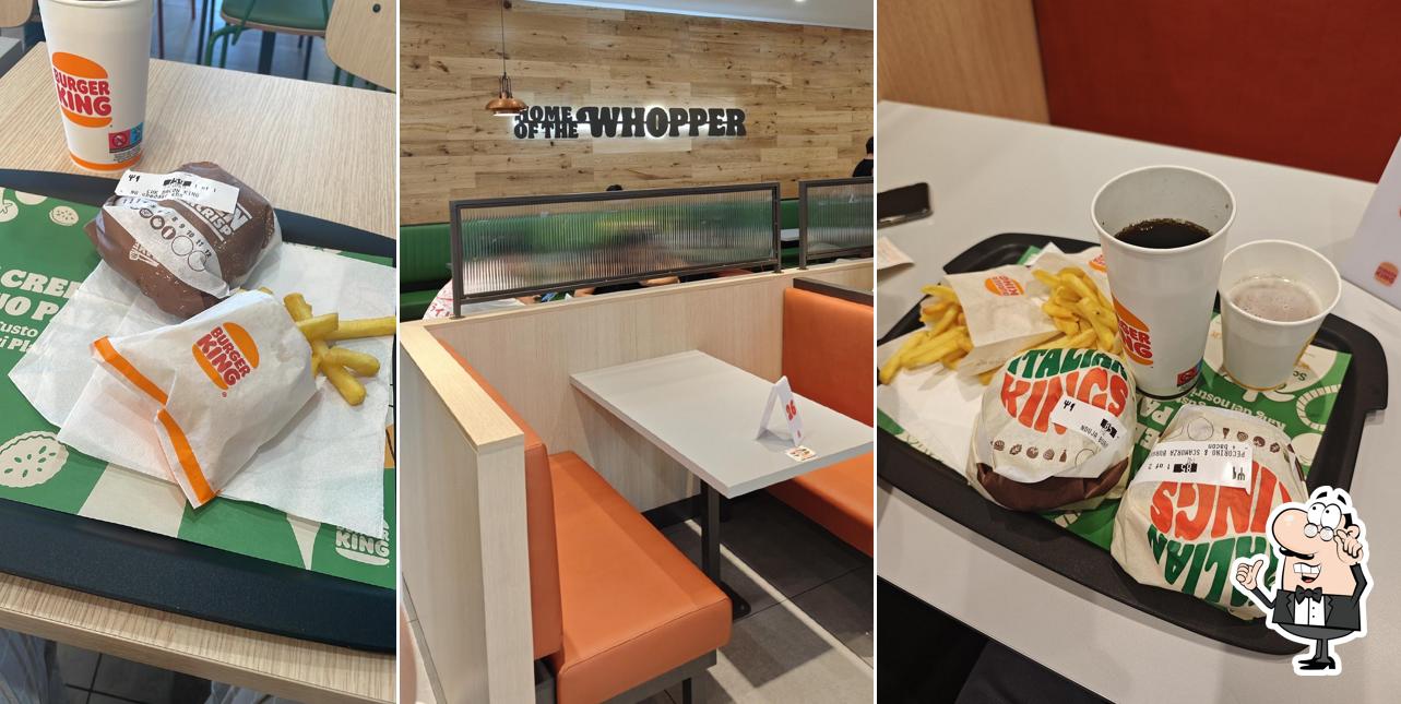Gli interni di Burger King