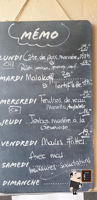Leggi il menu sulla lavagna