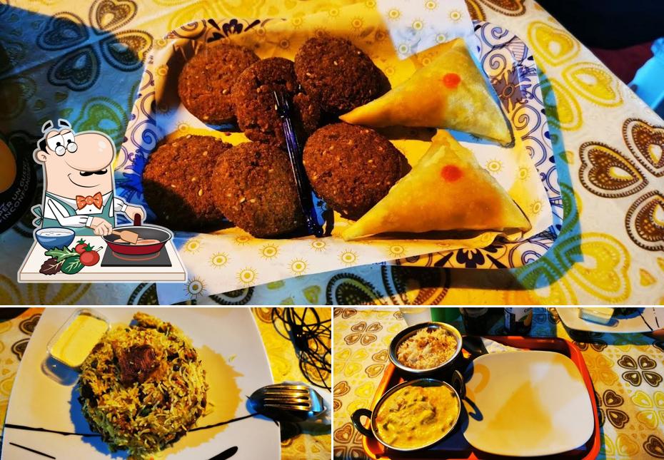 Pollo al curry al AROMA Fast Food & Kebab