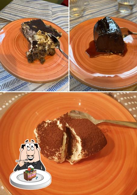 Torta al cioccolato al Osteria “Antico Pedaggio”