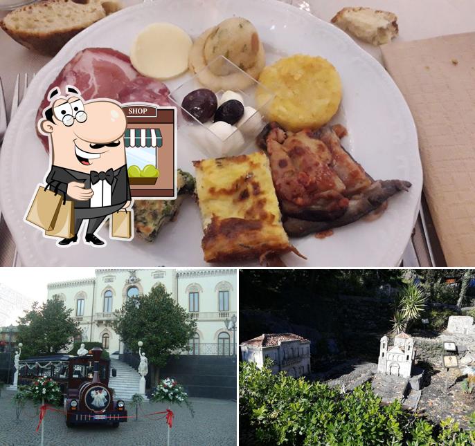 La immagine della esterno e cibo di La Fenice Medieval Restaurant