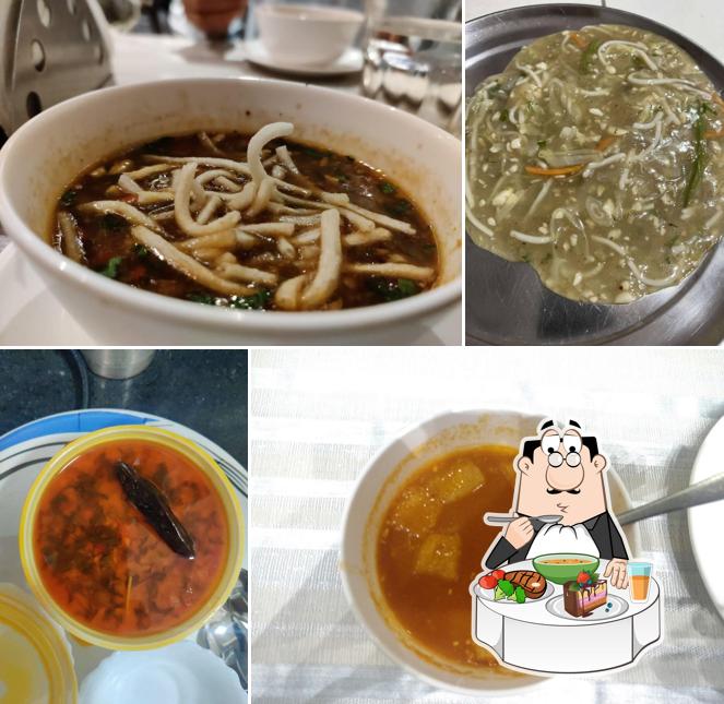 Hot and sour soup at Greenz Restaurant