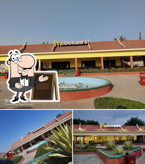Enjoy the view outside McDonald's
