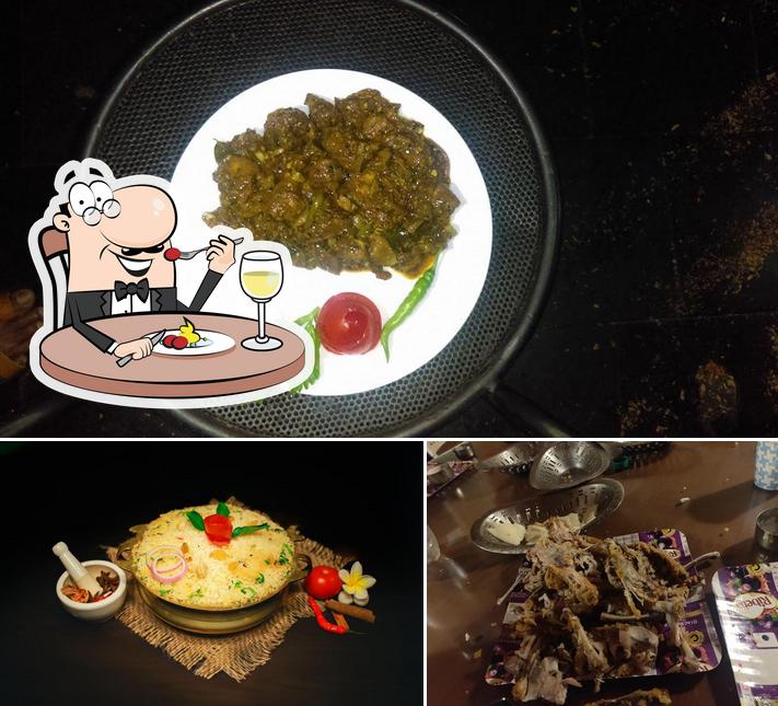 Food at Prestige Huts Restaurant