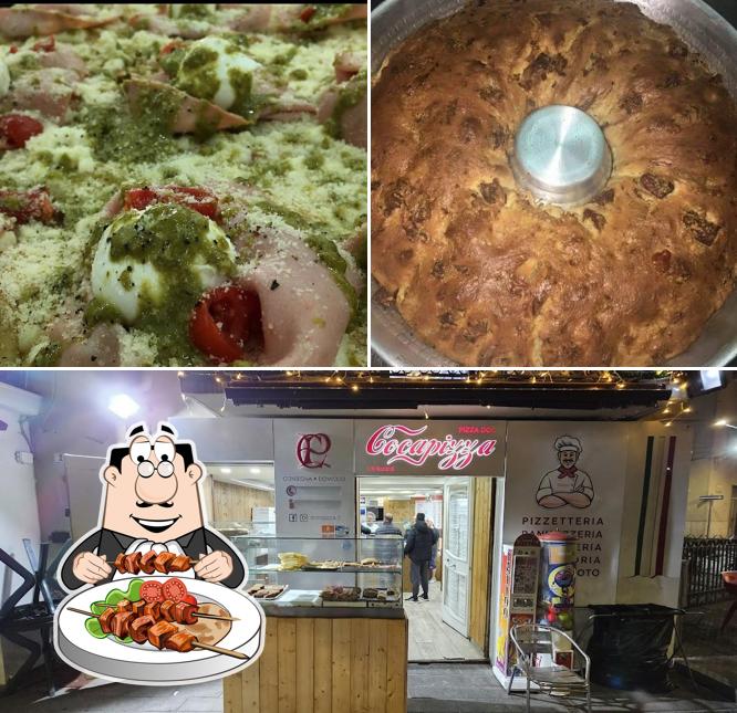 La cibo e interni del ristorante