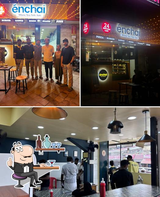 The interior of Enchai Cafe