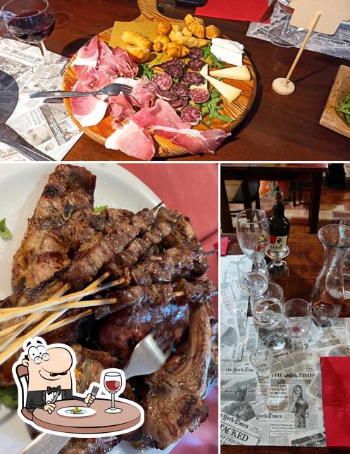 Cibo al Trattoria la Via dei Carrettieri
