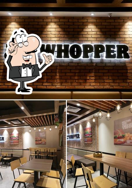 Check out the image showing interior and exterior at Burger King