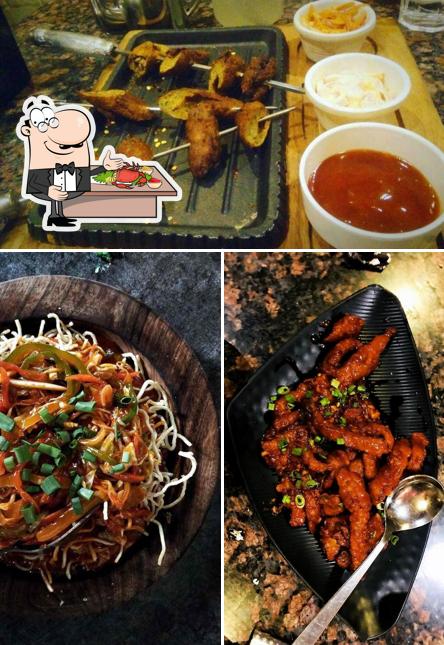 Pick different seafood items available at Fuel Headquarters