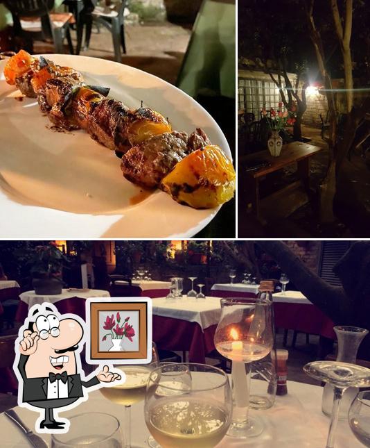 La interni e la carne del ristorante